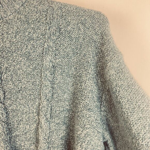 Partners Pullover Sweater Women's Large Heather Blue Outdooors Utility - Picture 3 of 7